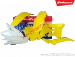 Plastic Set (White - Yellow) - Suzuki RM-Z 250 ('07-'09) - Polisport