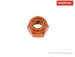 Porca com bloqueio Pro Bolt M5 x 0,80 mm alumínio laranja - JM