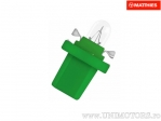 Portalampada giallo verde T5 B8.5D 12V 2W - JM