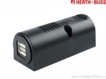 Presa USB doppia per motocicli 2.5A montaggio superficiale - Herth+Buss