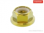 Pro Bolt M12 x 1.25 mm Gold Titanium Selbstsichernde Flanschmutter