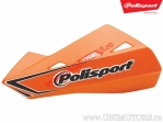 Protèges-mains Qwest (orange - fixation en plastique) - Polisport