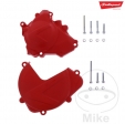 Protección de cubierta de embrague y encendido conjunto rojo Polisport - Honda CRF 450 R ('17-'20) - JM