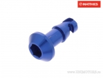 Quick release screw 17 mm blue hex cap - JM