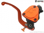 Radial brake pump 16 x 18 with built-in reservoir orange/black with standard lever for 22mm handlebar - Accossato