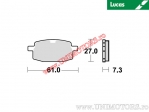 Rear Brake Pads - MCB590 Organic - Lucas TRW