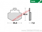 Rear brake pads - MCB727 organic - Lucas TRW