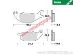 Rear brake pads - MCB738 organic - Lucas TRW