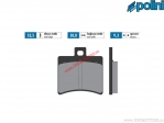 Rear brake pads original (50.8x53.5x9.3mm) - Polini