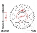 Rear Sprocket JTR1825.45 pitch 520 - Aprilia RSV 1000 R Factory / 1000 R Mille / 1000 R Tuono / 1000 R Tuono Factory - JM