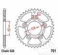 Rear Sprocket JTR701.38 (pitch 520) - Aprilia RS 125 Extrema/Replica - Sport Pro / Tuareg 125 Wind / Tuono 125 - JM