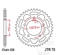 Rear Sprocket JTR75.44 (pitch 520) - BMW S 1000 RR / 1000 R ABS / 1000 R ABS DDC / S 1000 R ABS DTC / 1000 RR ABS - JM