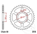 Rear Sprocket JTR814.33 (pitch 530) - Suzuki GS 400 E / 450 E-EU-L-S-SU-T-TU / GS 550 D-E-EG / GSX 400 E-S / GT 380-500-550 - JM