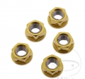 Rear sprocket nuts set 5 pcs 10 x 1.25 mm JMP - Honda CBR 600 / CBX 550 / CMX 450 / FT-GB 500 / NSR 125 / VF 500 - JM