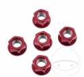 Rear sprocket nuts set 5 pcs 10 x 1.25 mm JMP -  Suzuki DL 1000-250-650 / GS 500 / GSF 1200-1250-400-600-650 / GSR 600 - JM