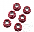 Rear sprocket nuts set 6 pieces 10 x 1.25 mm JMP - Kawasaki EL 252 / ER 500 / ER-6F 650 /ER-6N 650 / GPX 600 R / GPZ 1100 - JM