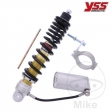 Rear YSS shock absorber - gray reservoir with clamp - Vespa LX 125 2V ie ('10-'13) / LX 125 2V ie Touring ('10-'13) - JM