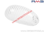 Rechter witte knipperlichtglas voor - Gilera Typhoon / Storm / Piaggio NTT / NRG / Zip Fast Rider / Zip SP - (RMS)