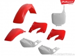 Red and white plastic set - Honda CR 125 R ('98-'99) / Honda CR 250 R ('97-'99) - Polisport