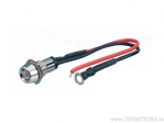 Red LED indicator light with chrome housing - FOLIATEC