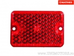 Reflectorkap (kattenoog) rechthoekig 91 x 61 mm rood - JM