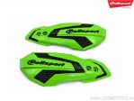 Replacement plastic set green black handguards MX Flow - Polisport