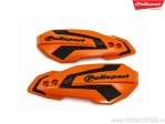 Replacement plastic set orange black handguards MX Flow - Polisport