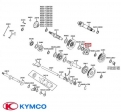 Reverse gear transmission crabot (rear group) original - ATV Kymco MXU 300cc - Kymco