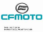 RH FRONT DECAL, FRONT TOP COVER - 5HY0-190107-20000 - CFMOTO