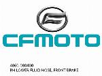 RH LOWER FLUID HOSE, FRONT BRAKE - 4060-080400 - CFMOTO