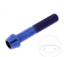 Runde konische Pro Bolt Schraubenkappe M10 x 1.25 x 55 mm Edelstahl A4 blau - JM