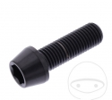 Rundkonus-Kappen-Schraube Pro Bolt M10 x 1.25 x 30 mm Edelstahl A4 Schwarz - JM