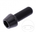 Rundkonuskappe Schraube Pro Bolt M10 x 1.50 x 25 mm Edelstahl A4 Schwarz - JM