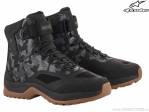 Scarpe da moto da strada CR-6 Drystar Riding (nero/grigio mimetico) - Alpinestars