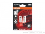 Scheinwerfer ohne Sockel W5W-LED W2.1X9.5D NIGHT BREAKER 12V 1W Blister-Set 2 Stück - Osram