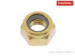 Selbstsichernde Mutter Pro Bolt M8 x 1.25 mm goldenes Aluminium - JM