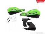 Set de protectores de manos verde MX Rocks para montaje en palanca - Polisport