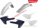 Set di plastica (bianco - blu) - Husqvarna FE 250 / FE 350 / FE 450 / TE 250 2T / TE 300 2T / TX 125 ('17-'19) - Polisport