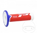 Set handvatten stuur 788 blauw rood wit Progrip D: 22 mm L: 115 mm gesloten - JM