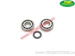 Set lagers en keerringen krukas - Italjet Millennium / MBK / Malaguti Madison / F12 Phantom Max / Yamaha 125-180 4T - (TOP)