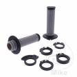 Set manopole manubrio 708 grigio nero Progrip D: 22 mm L: 125 mm chiuse - JM