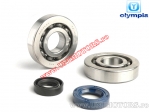 Set of bearings and seals for crankshaft - Peugeot Buxy / Elyseo / Speedfight / Speedake / Trekker / Zenith 50cc 2T - (Olympia)