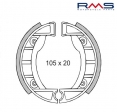 Set rear brake shoes - Beta / Fantic / Garelli Junior / Piaggio Bravo / Ciao / Si / Superbravo / Vespino 2T 50cc - RMS