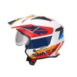 SIFAM - Capacete aberto S-LINE S769 TROOPER - branco / vermelho / azul [L]