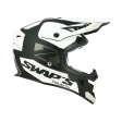 SIFAM - Capacete Offroad SWAP S818 - preto fosco / branco [XL]