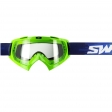 SIFAM - SWAP\'s okulary motocyklowe Offroad PIXEL, przeciwmgłowe/antyrysowe/antypoślizgowe - ZIELONE