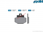 Sintered rear brake pads (55.2x49x7mm) - Polini