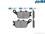 Sintered Rear Brake Pads (86x40x9mm) - Polini