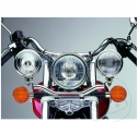 Soporte cromado para faro - Honda VT 125 C Shadow ('99-'08) / VT 125 C Shadow 80 Km/h ('99-'05) / VT 125 C2 Shadow ('00-'02) - J