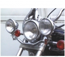 Soporte de faro cromado - Suzuki VS 1400 GLF Intruder Manillar Plano ('87-'88) / VS 1400 GLP Intruder Manillar Alto ('87-'03) - 